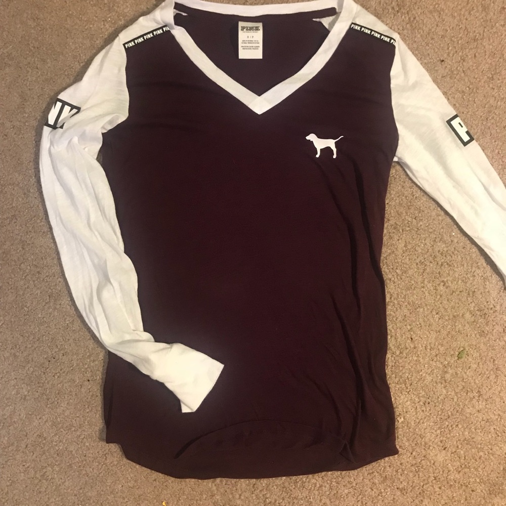 PINK Long sleeve T shirt